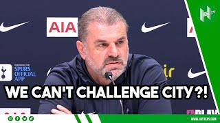 'Can we challenge Man City? NO?!' | Ange Postecoglou looking up the table not down at Man United