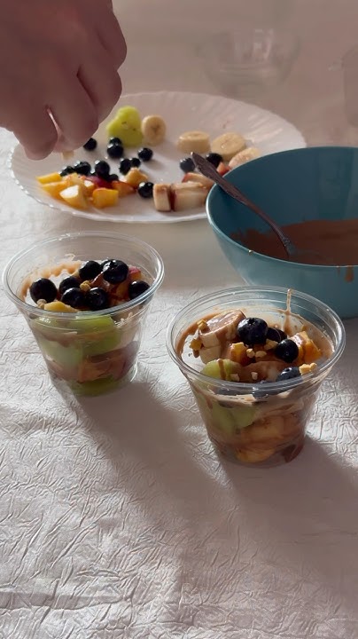 Фруктовые стаканчики #food #cooking #рецепты #завтрак #еда #breakfast # ...