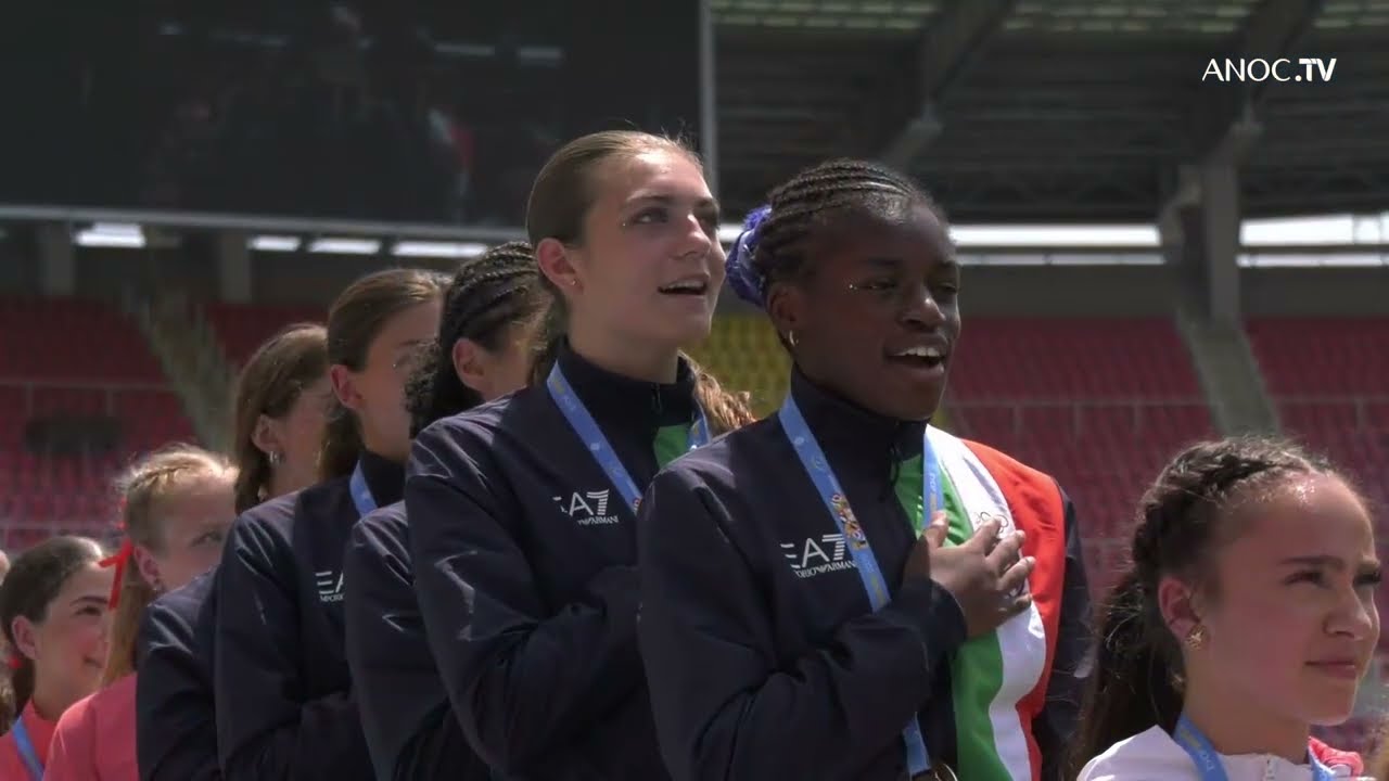 EYOF 2025 - Staffetta Svedese (100-200-300-400m) F - Doualla, Succo, Frattaroli, Castellani - Oro🥇