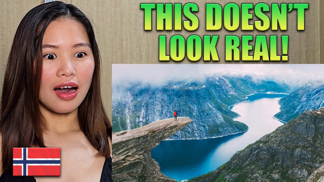 Реакция американской девочки на 10 лучших мест для посещения в Норвегии!