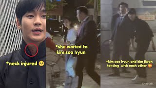 Kim Jiwon and Kim Soo Hyun Suspected To Be Dating    Kim Soo Hyun Was Seen  Injured