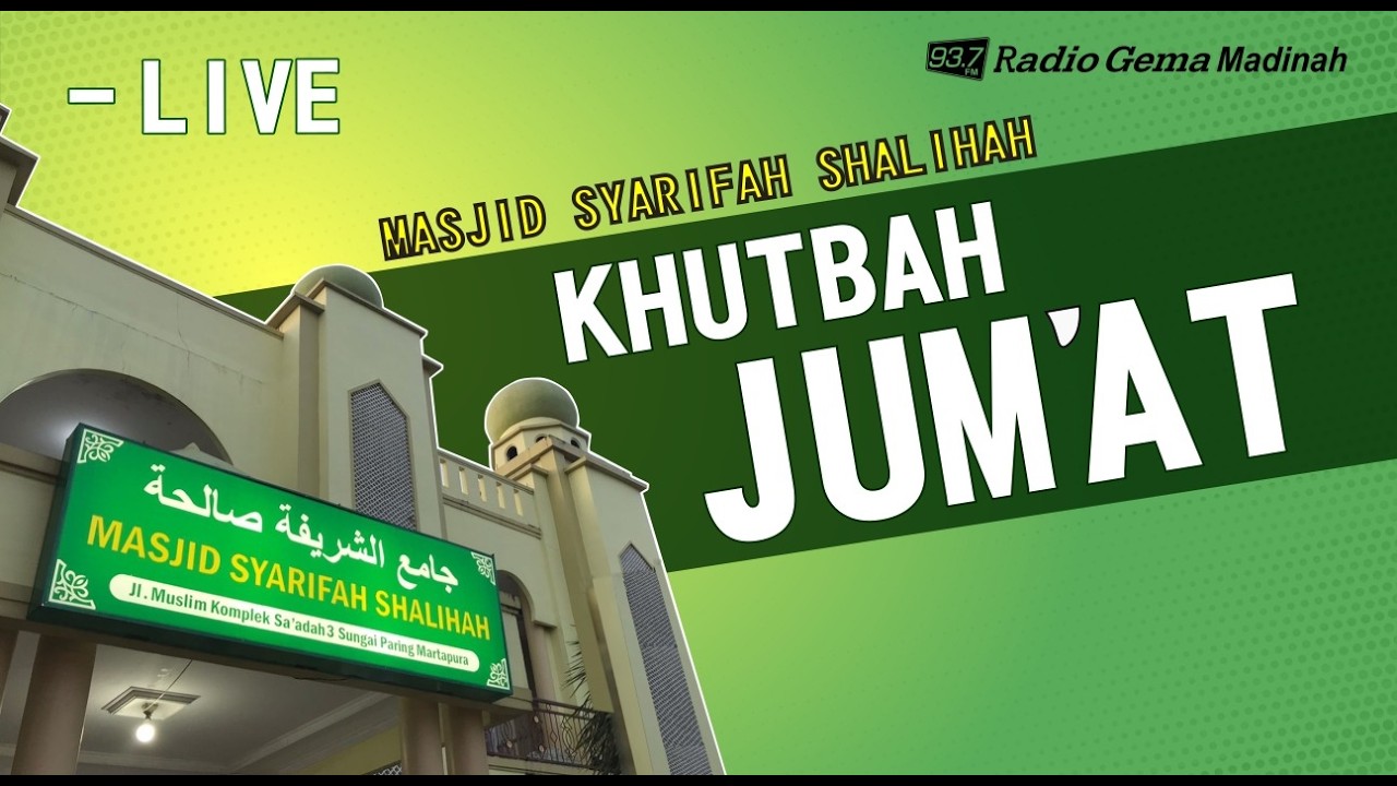 🔴 [LIVE] KHUTBAH JUM'AT - Ustadz Aiman Abdillah,Lc Hafizahullah