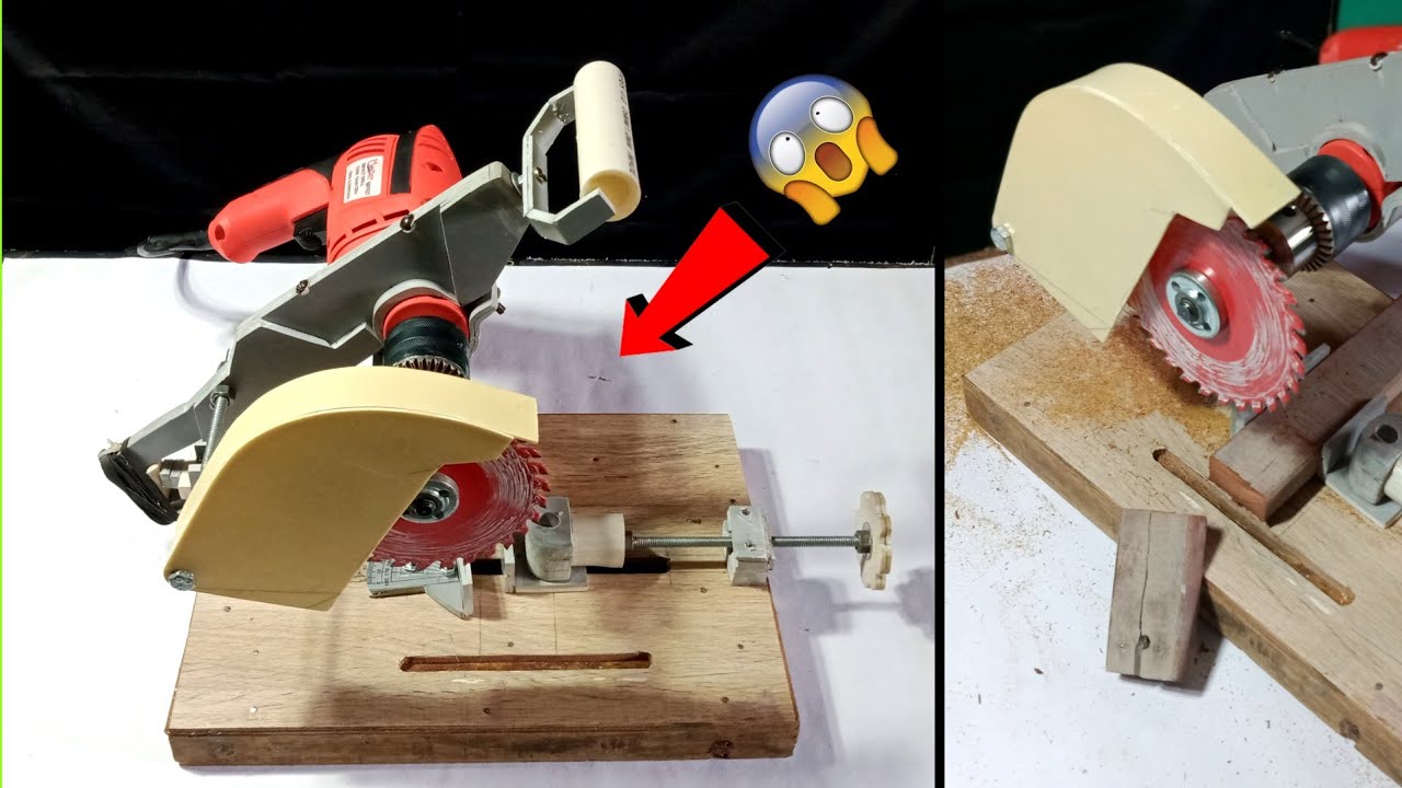 How to make table saw with drill machine | how to make powerful ...