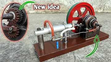 NEW INVENTION 💯%  || High SPEED Air Engine With GEAR Mechanism