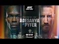UFC SEATTLE LIVE ADESANYA VS PYFER LIVESTREAM &amp; FULL FIGHT CARD COMPANION