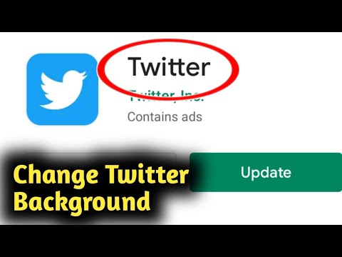 How to Change Twitter Background in Android