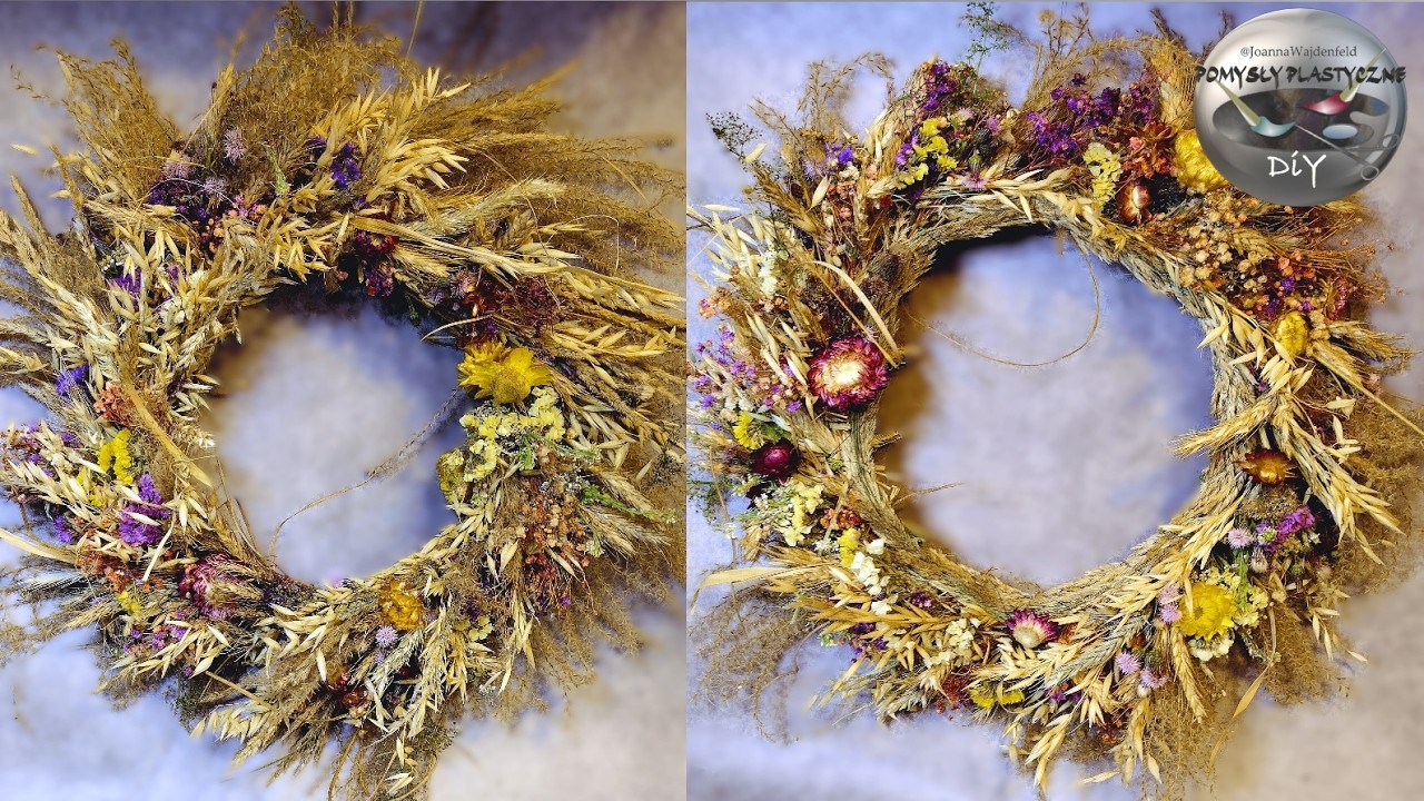 ​Jak robić wianki z kwiatów i zbóż - Pomysły Plastyczne DiY