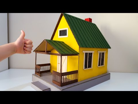 How to Make A House From Cardboard - Kartondan Harika bir Ev Yapımı