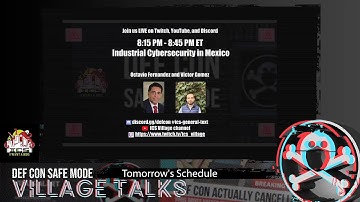 ICS Village "Talks" - DefCon 28 - Day 1