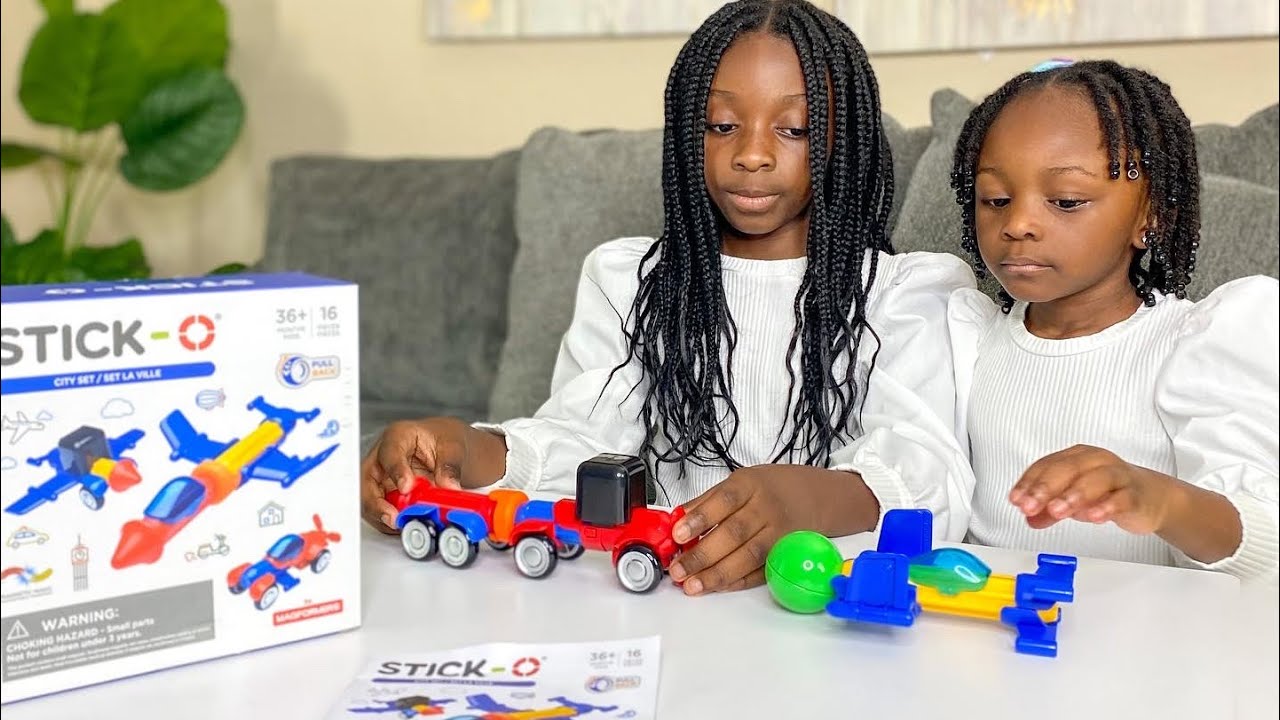 UNBOXING STICK-O CITY 16 PIECES CONSTRUCTION SET |MAGFORMERS