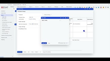 [ECOUNT Basic] Template Setup - Voucher List Setup