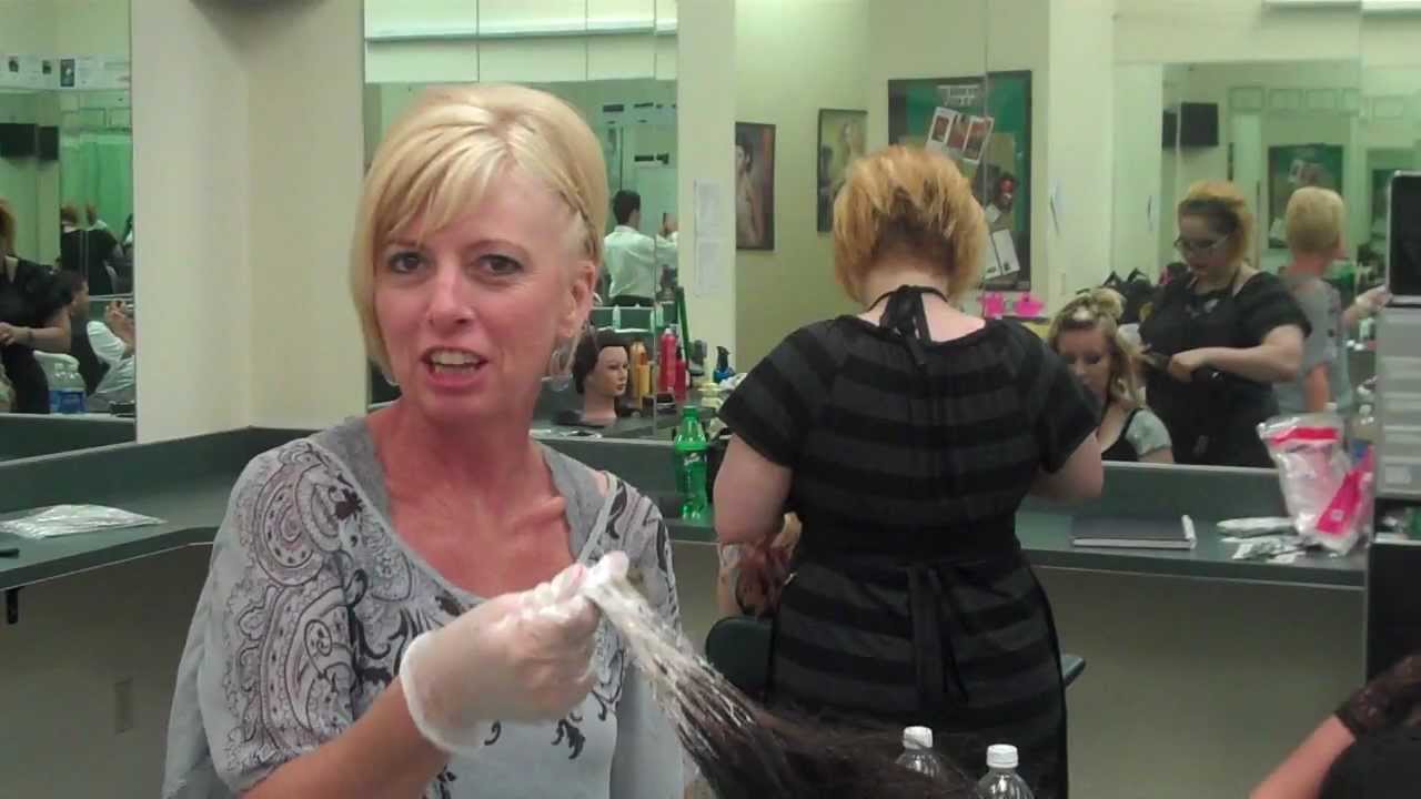 Evergreen Beauty College in Washington - Evergreen Educator Ms. Laurie Murdoch Gives Ombre Tips