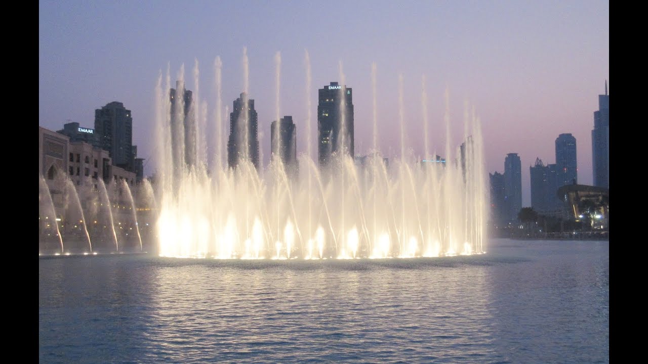 Dubai Fountain Burj Khalifa Lake Wasserspiele World Greatest Dancing Fountains Fontanen نافورة دبي Youtube