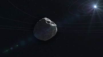 Asteroid flying through space / no copyright footage