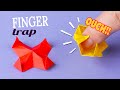 Origami finger trap how to make a paper antistress without glue