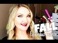★FALL LIP FAVORITES +  LIP SWATCHES★