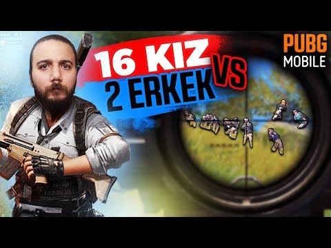 16 KIZ Vs 2 ERKEK! KIZLAR ÇILDIRDILAR! PUBG Mobile Komik Anlar (Troll)