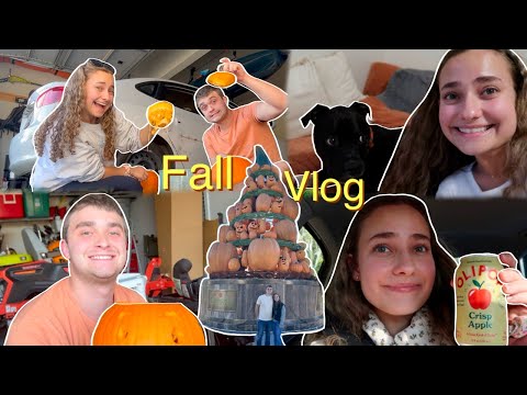 Doing Fall Activities for a Week!🍂🎃 (Carving Pumpkins, Fall Festivals, Olipop Taste Test)