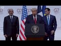 Donald Trump holds a news conference at the end of the G7 summit – watch live