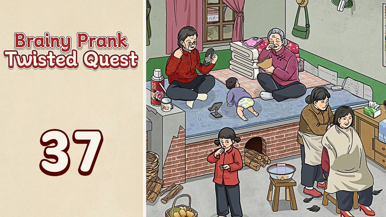 Brainy Prank: Twisted Quest Level 37 Haircut | Every Puzzle Solved! 🎯