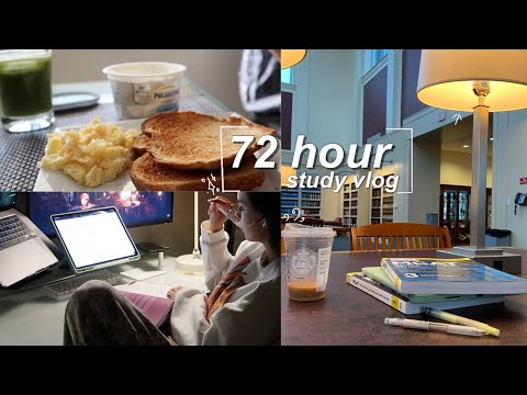 study diaries | productive 72 hour study vlog ˑ༄ؘ ۪۪۫۫