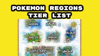 Regional Pokemon Tier List