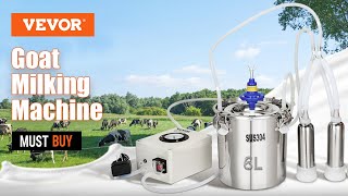 VEVOR Goat Milking Machine, Adjustable Suction for Cows and Sheep🐄