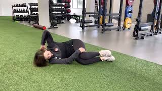 Sidelying Hand Behind Head Open Book Thoracic Rotation
