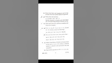 B.Sc|BCA|IT| Ranchi University math GE sem4 question 2023 #xavier #ranchiuniversity #mcr #viral