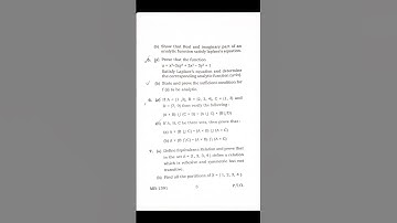 B.Sc|BCA|IT| Ranchi University math GE sem4 question 2023 #xavier #ranchiuniversity #mcr #viral