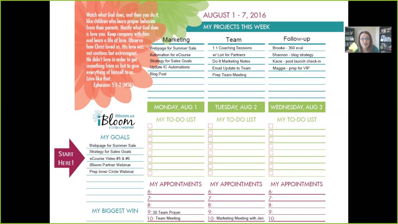 How to Plan for a Successful Week - YouTube