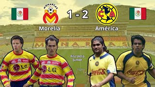 Morelia 1 - 2 América Copa Libertadores 2002 Cuartos De Final Ida Resumen Completo.