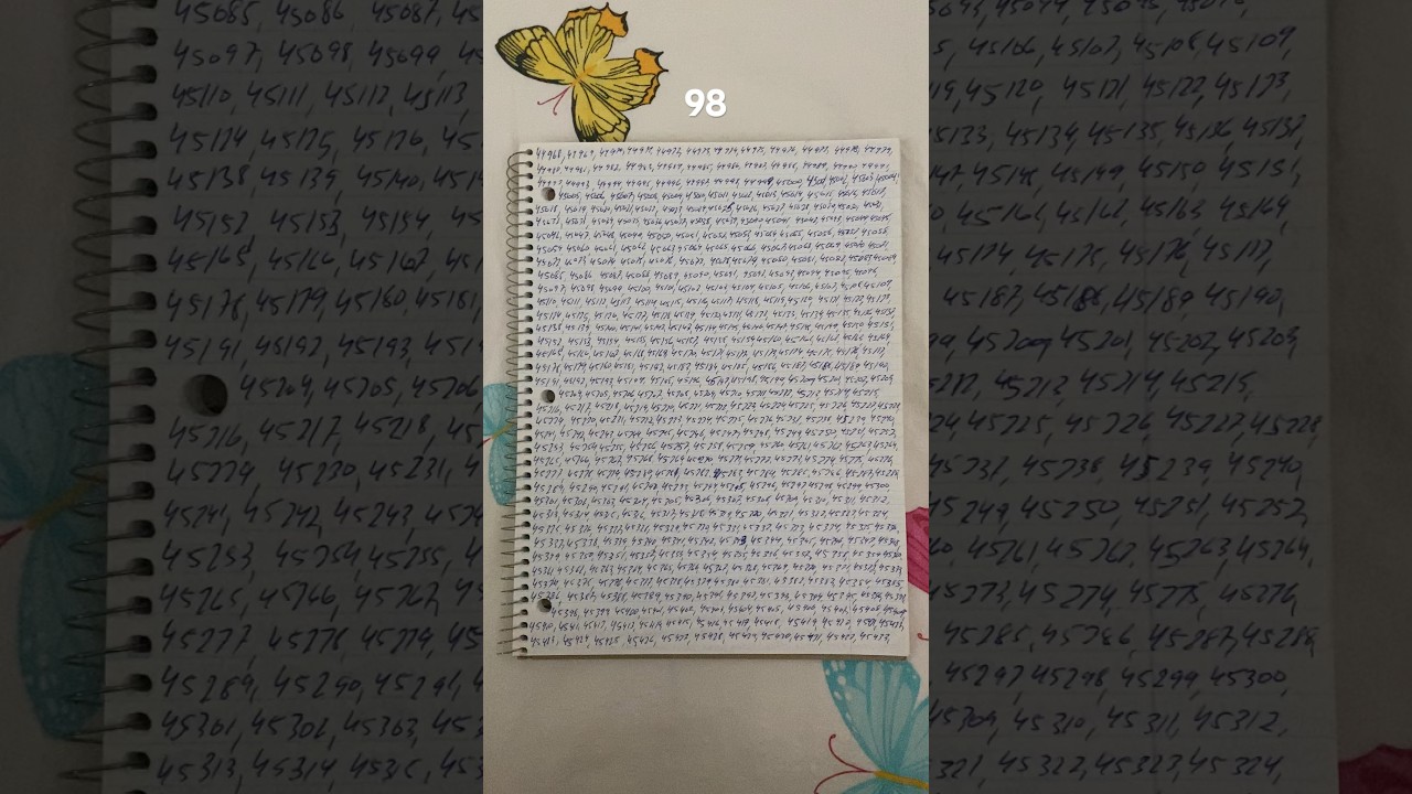 Page 98 of Counting & Writing Challenge 