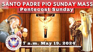 SUNDAY MASS TODAY LIVE at Santo Padre Pio National Shrine  Batangas.  19 May  2024. 7a.m.