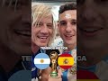 Los aficionados argentinos están listos para España... ¡y Lamine Yamal! 🍿 #futbol