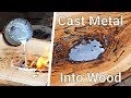 How To Cast Aluminum into Wood // Molten Aluminum Lake Table