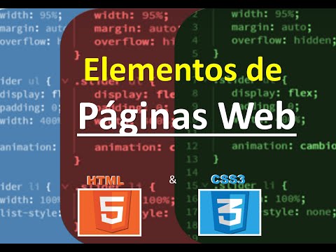 Que elementos debe contener una pagina web