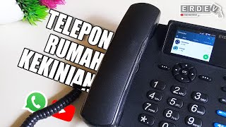 TELEPON RUMAH BISA WHATSAPP, NONTON YOUTUBE, 4G HOTSPOT - Unboxing Evercoss DS01 Desk Phone