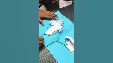 Making cube and cuboid using paper and thread.. #Mathsproject