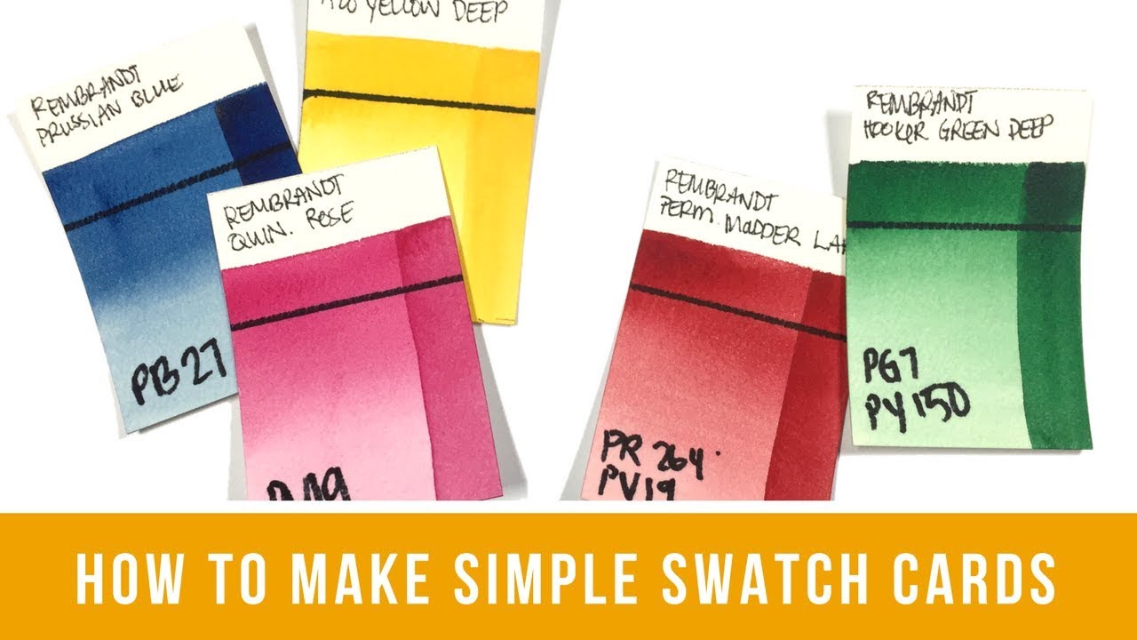 How to Make Watercolor Swatches like a Boss - Watercolor Affair