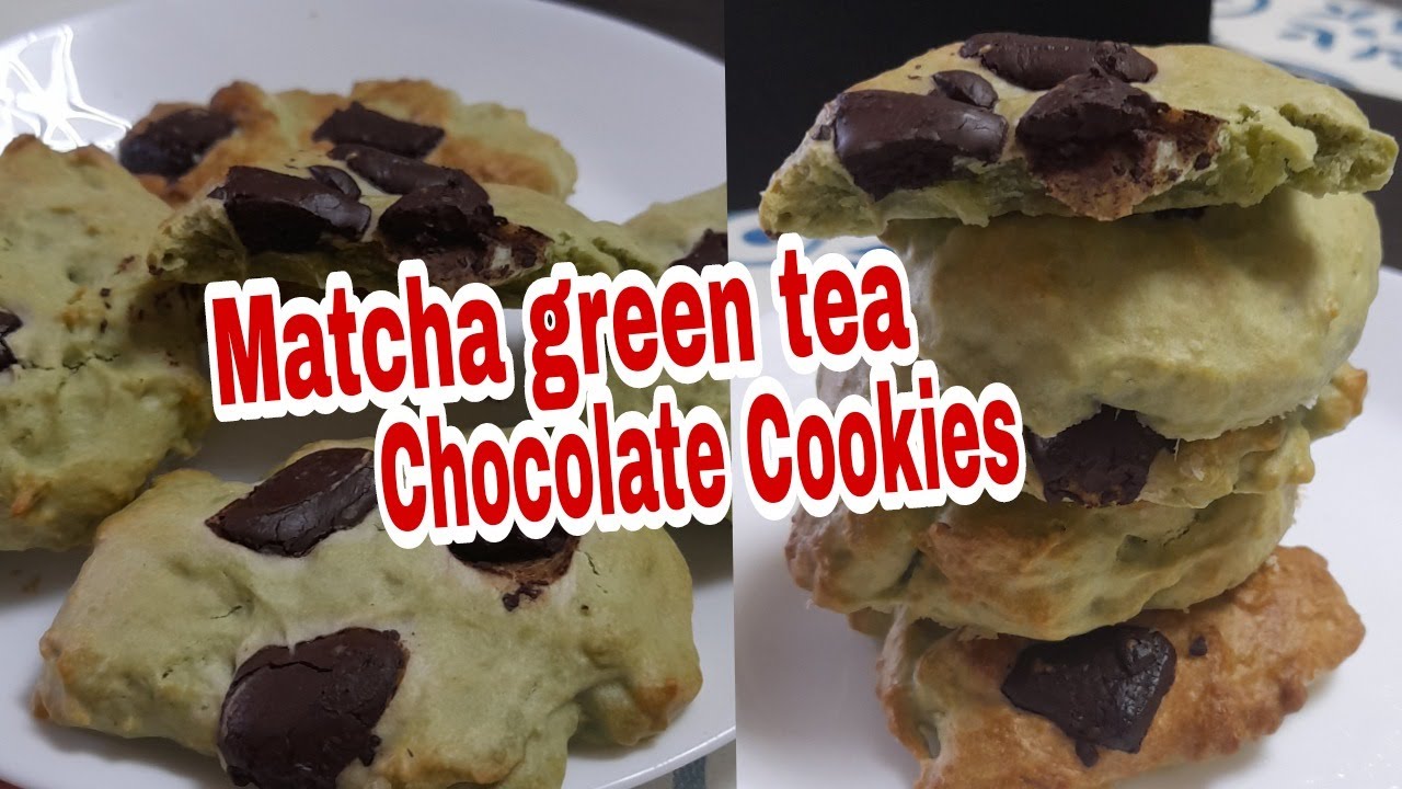 Matcha Green Tea Chocolate Cookies Recipe how I make GreenTea Cookies YouTube
