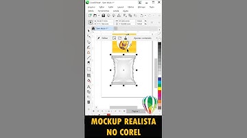 Como fazer mockup realista de embalagem no Corel Draw #shorts