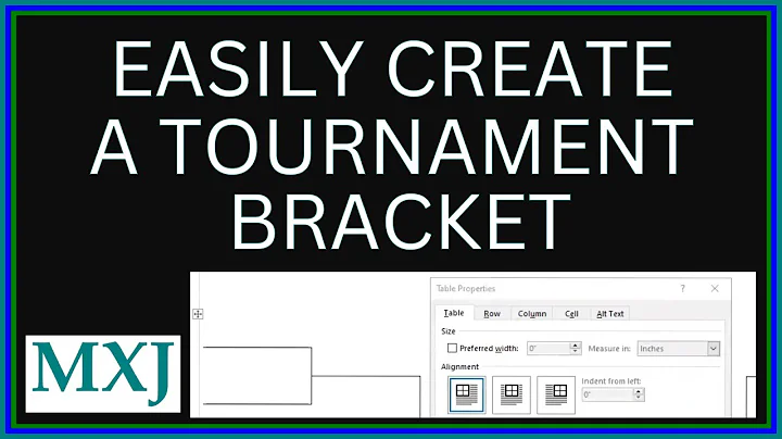 Easily Create Tournament Brackets in Microsoft Word