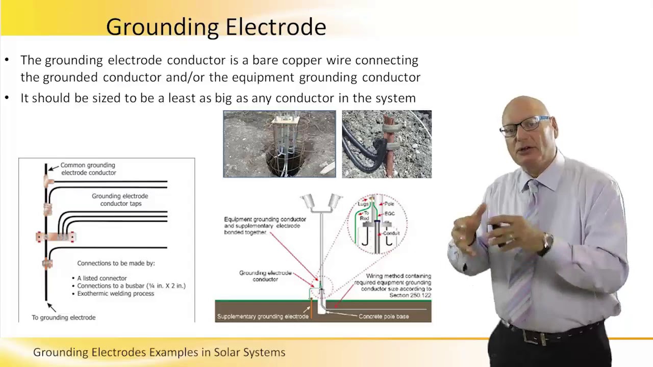 Grounding Electrodes Examples in Solar Systems - YouTube