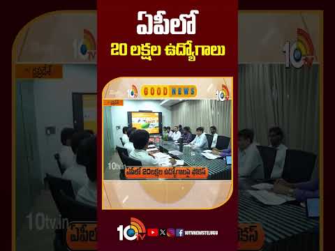 ఏపీలో 20 లక్షల ఉద్యోగాలు apnews jobupdates jobs naralokesh 10tvnews