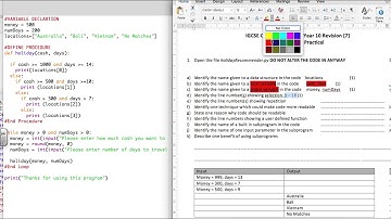 GCSE Computer Science Programming