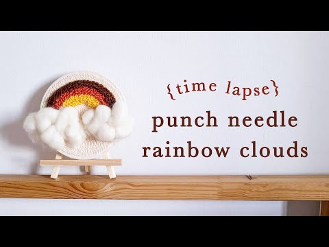 How to punch needle + my first mini-rainbow pillow project! – oh yay studio  – Color + Painting + Making + Everyday celebrating