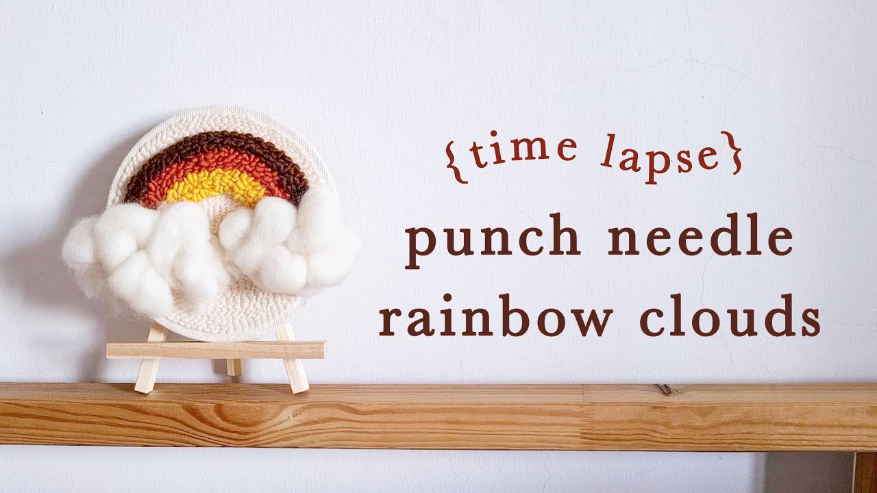 Cloud Nursery Decor (Punch Needle Embroidery) by me. Please critique :  r/Decor