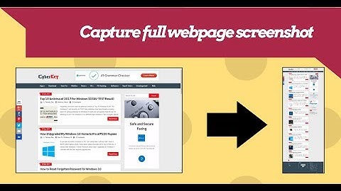 How to capture full webpage screenshot in Google Chrome without any extension