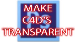 How to make C4D's transparent │Photoshop Tutorial ᴴᴰ